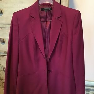 Anne Klein wine colored suit jacket